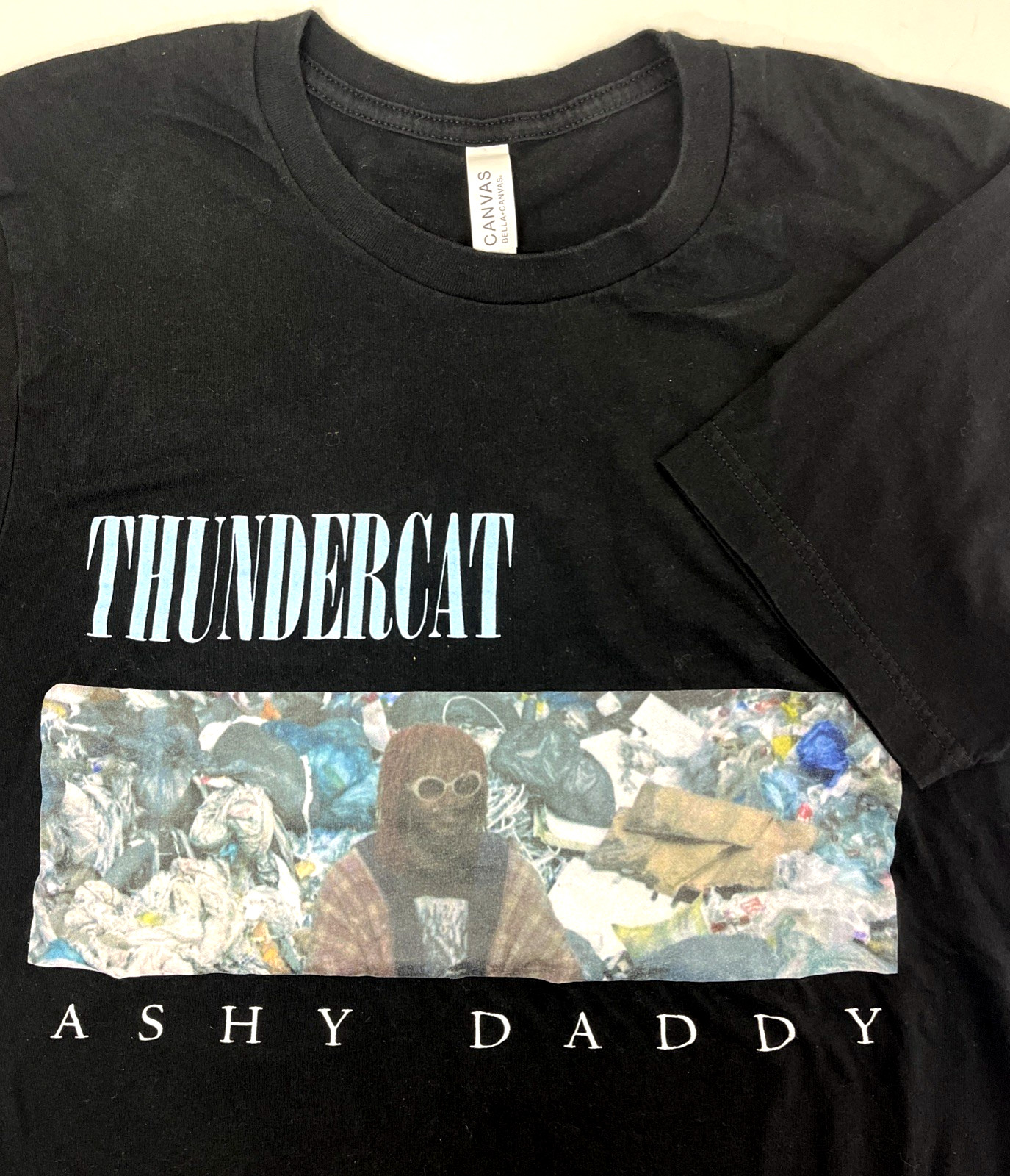 Thundercat – Ashy Daddy Graphic Tour T-Shirt Black Size M Short Sleeve Tee