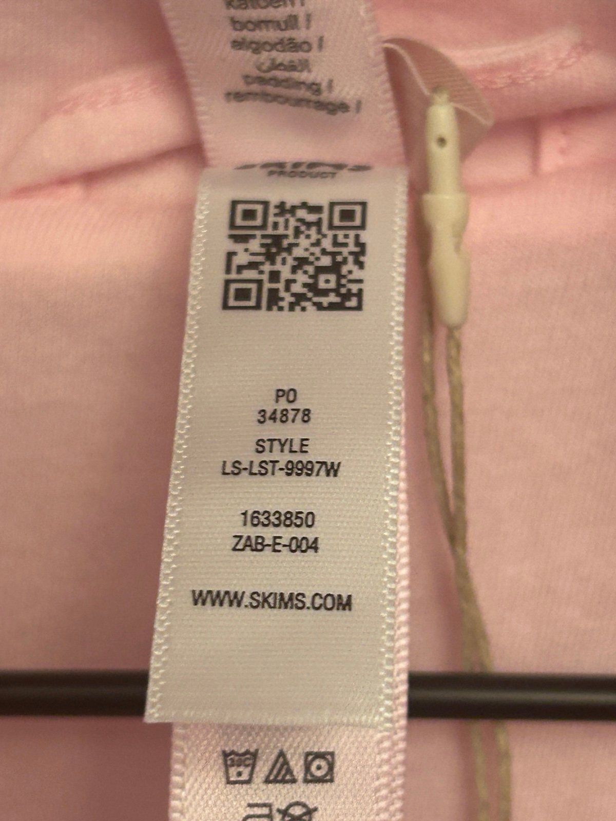 Skims Duvet Long Robe LS-LST-9997W Cherry Blossom Size L/XL New Authentic
