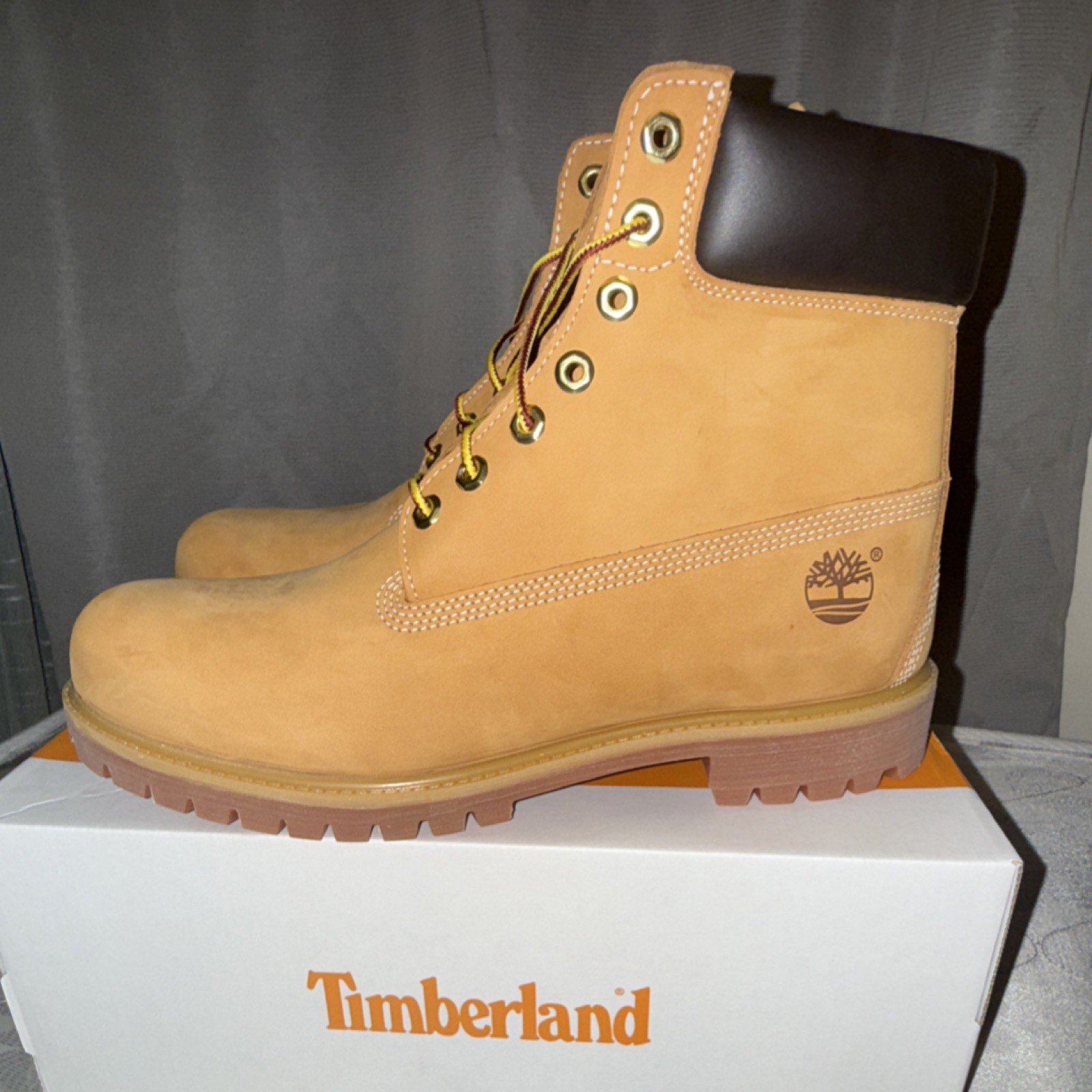 Timberland Waterproof Wheat Nubuck Men’s Combat Boots Size 12 Lace Up