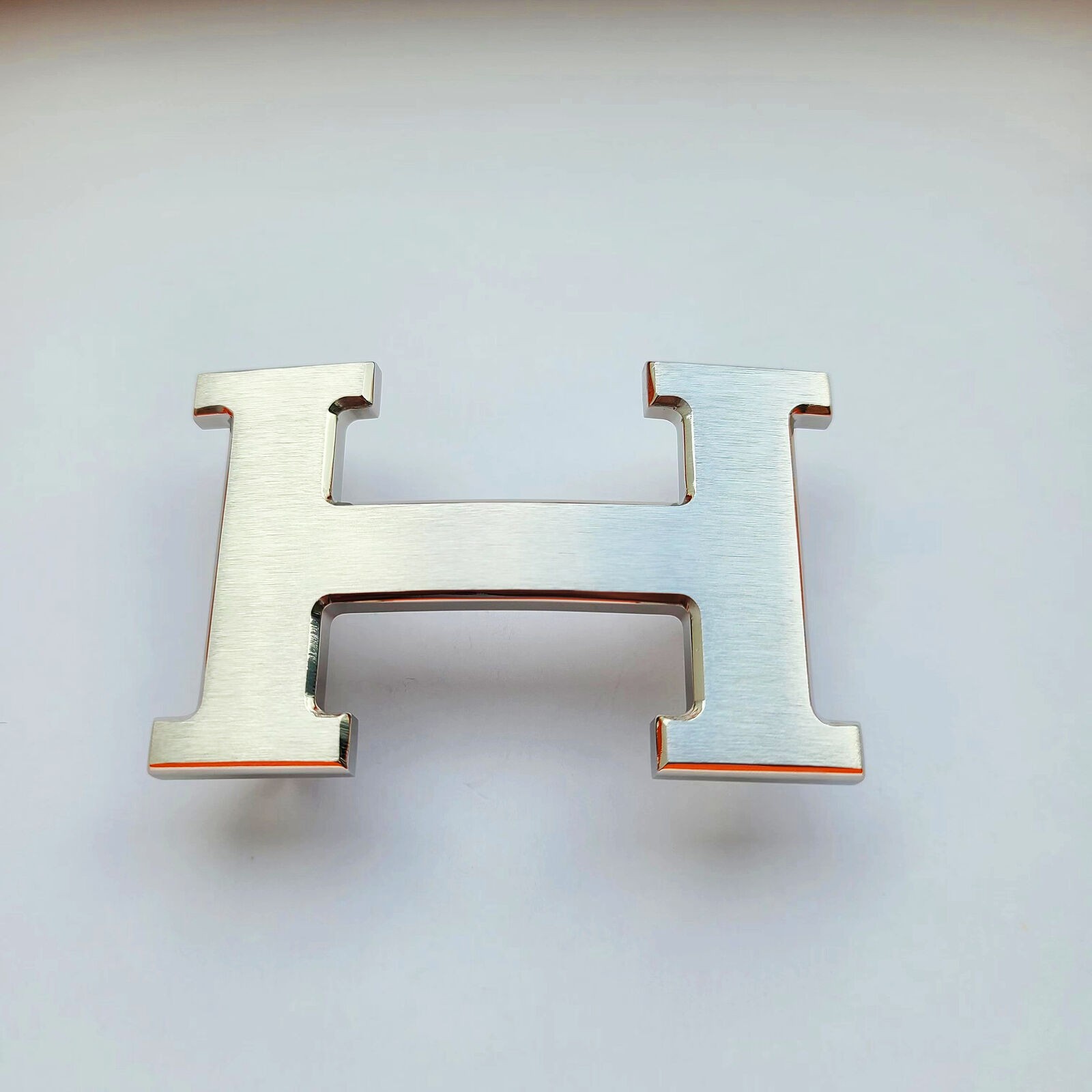 38mm H Silver Brushed Constance Belt Buckle