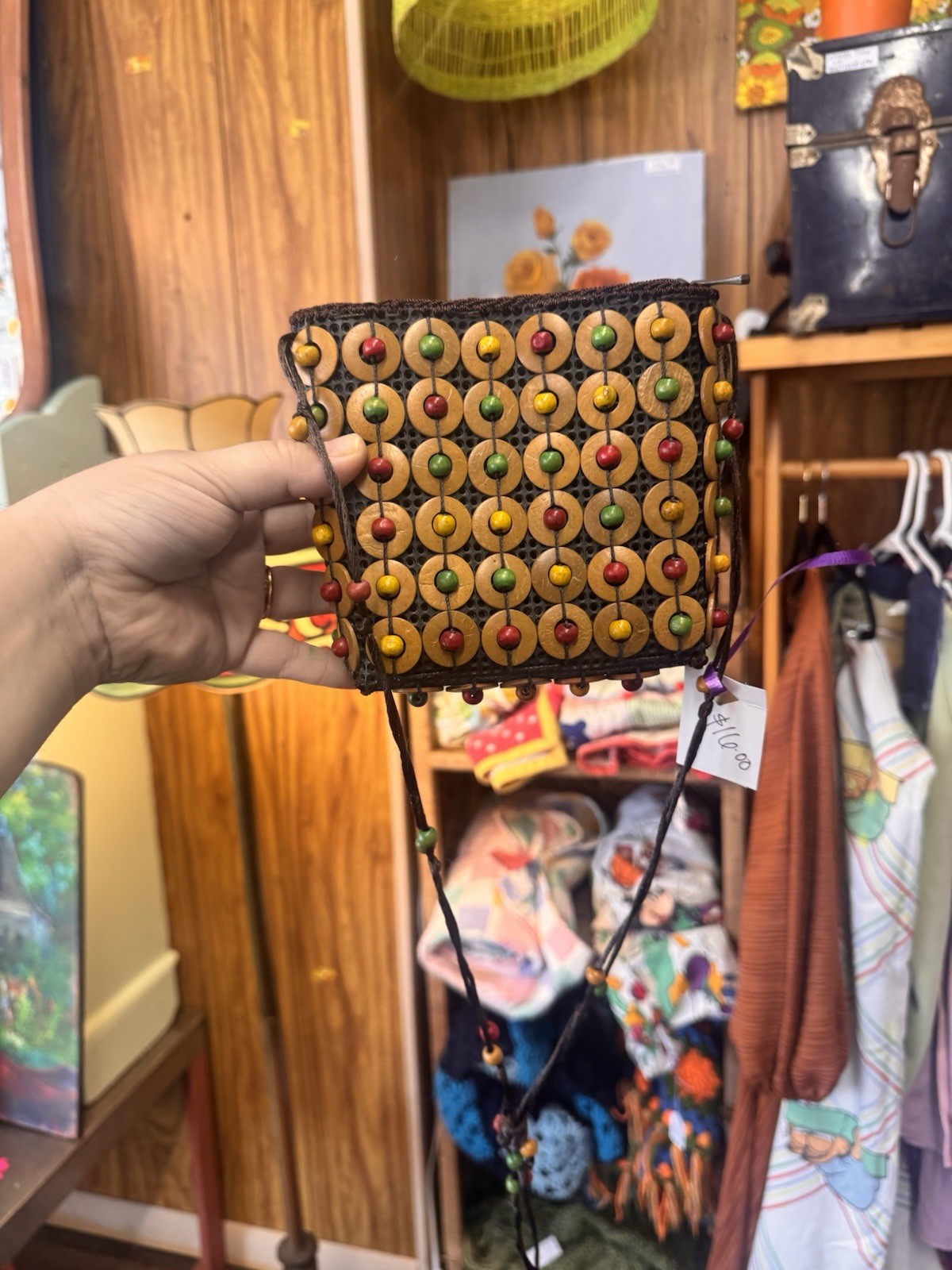 Coconut Shell Beaded Sling Bag for Women Crossbody Bag for Women
