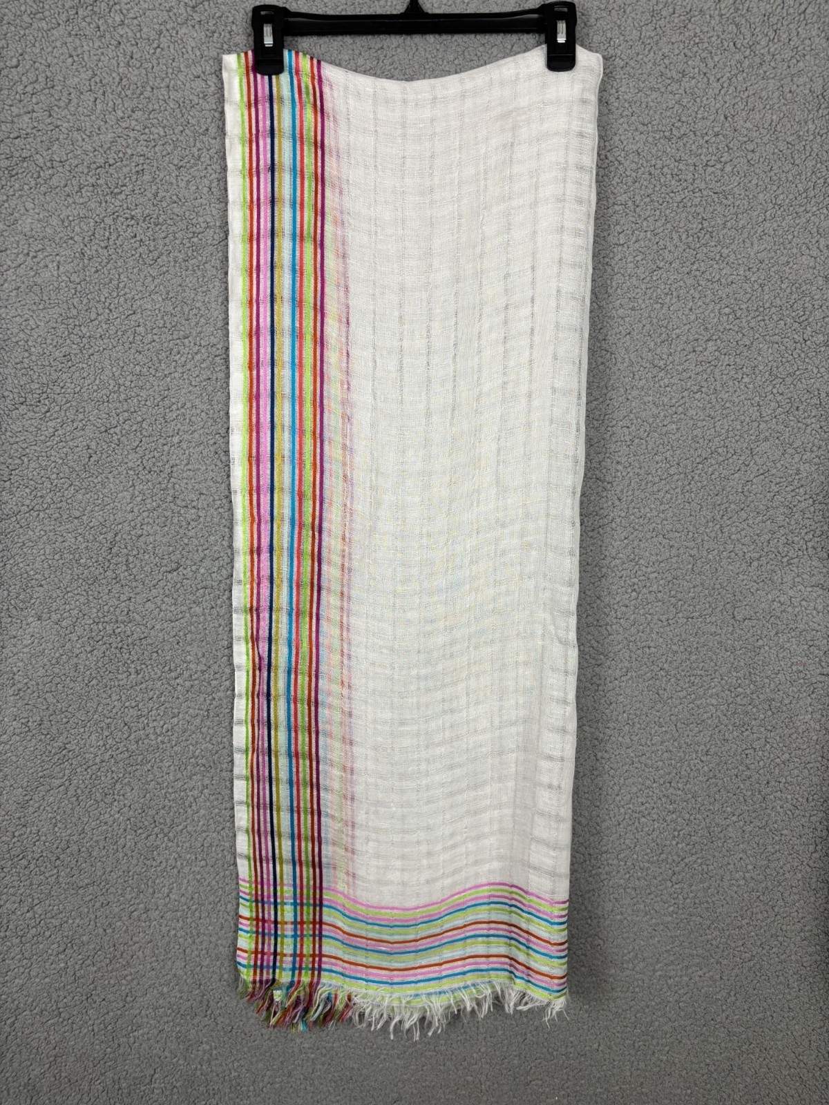 Echo Women’s Oblong Fringed Multifunctional Scarf One Size New Without Tag’s