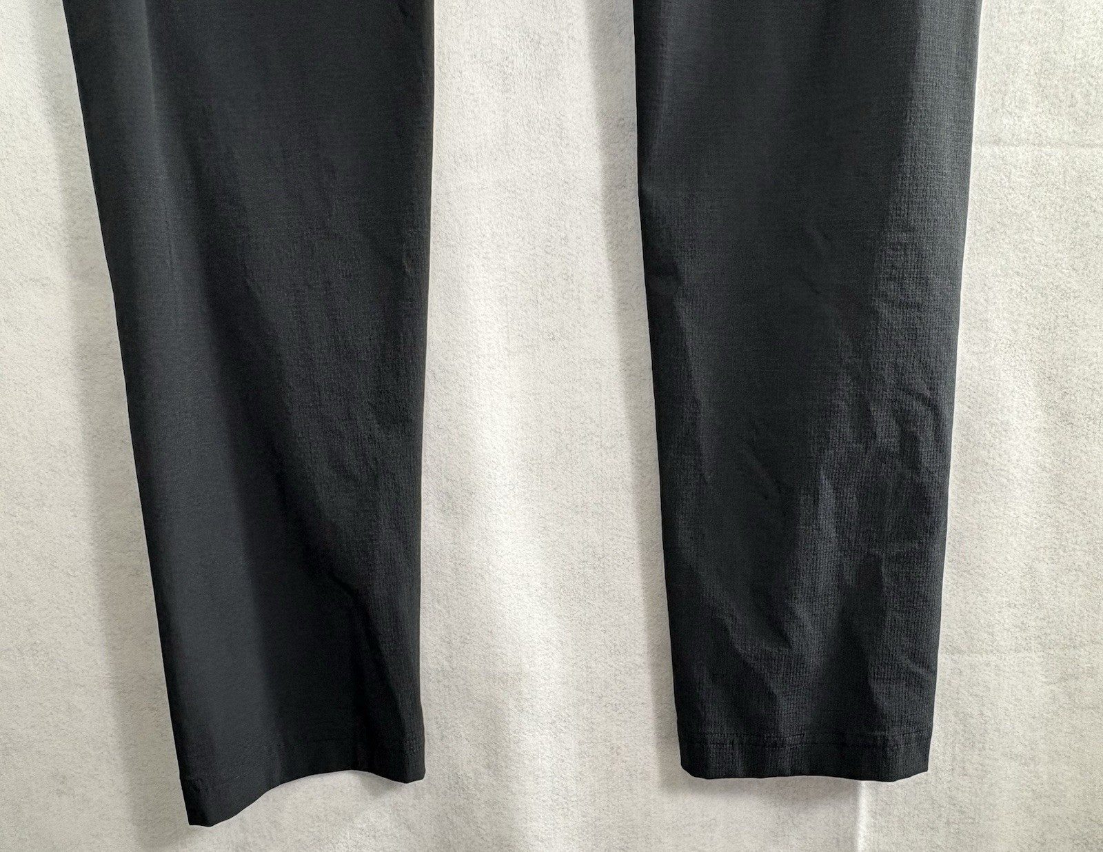PASKHO Women Drawstring Mid Rise Waist Lightweight Travel Pants Sz M Black 81-21