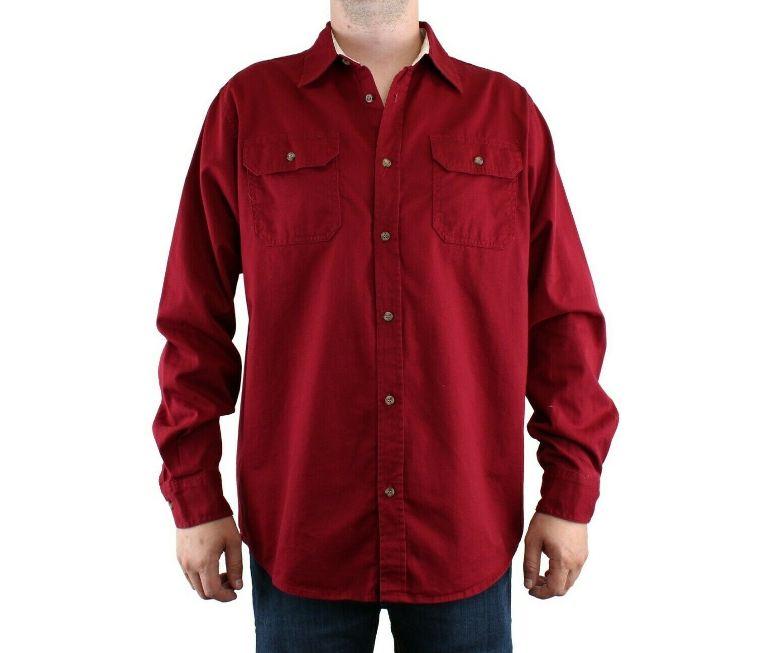 Wrangler Premium Men’s Shirt Casual Long Sleeve Button Down 2 Pocket