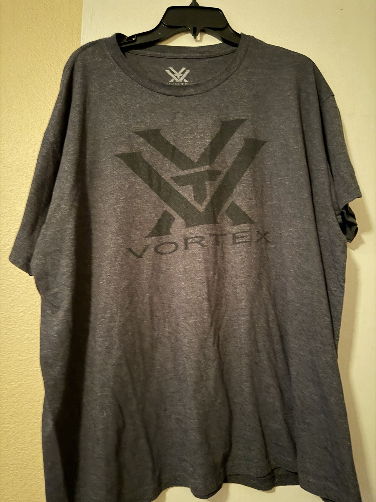 Vortex T-Shirt Men’s 2XL Gray Crew Neck Short Sleeve Cotton Jersey Graphic Logo