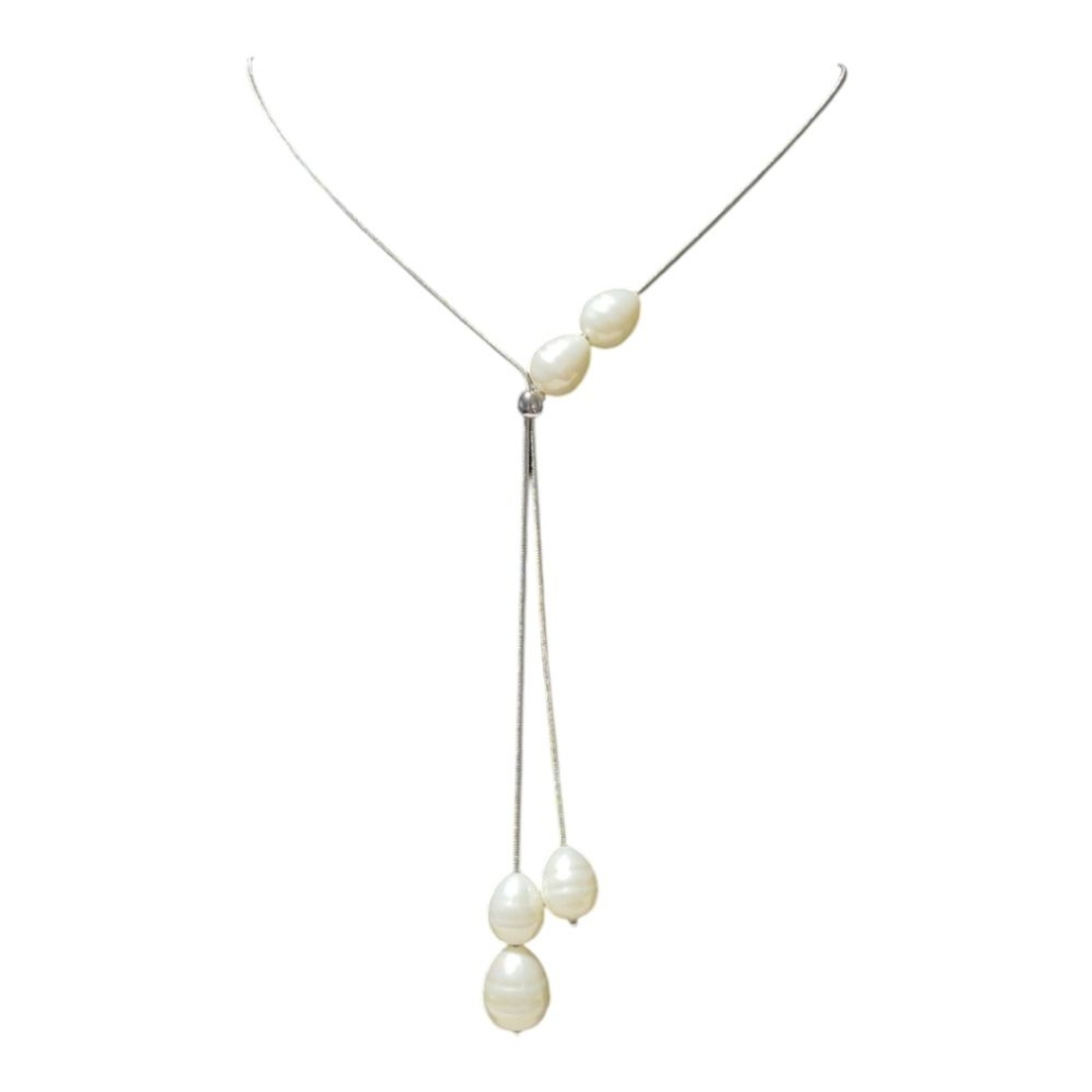 Chico’s LONG Necklace silver plated