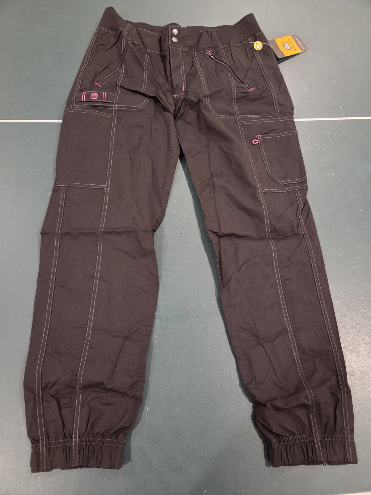 Lot of 3. Wonderwink 5908 Women’s Love Utility Cargo Joggers Black FREE SHIPPING