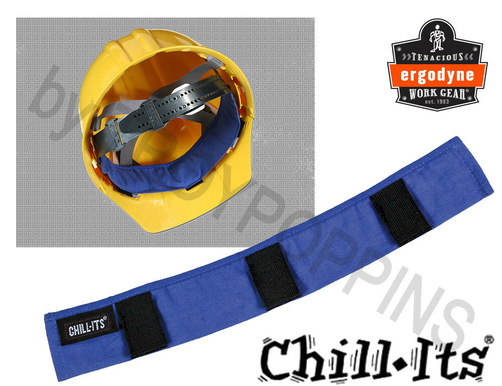 ERGODYNE WORK GEAR-1-CHILL-ITS #6716 EVAPORATIVE COOLING HARD HAT LINER SAFETY