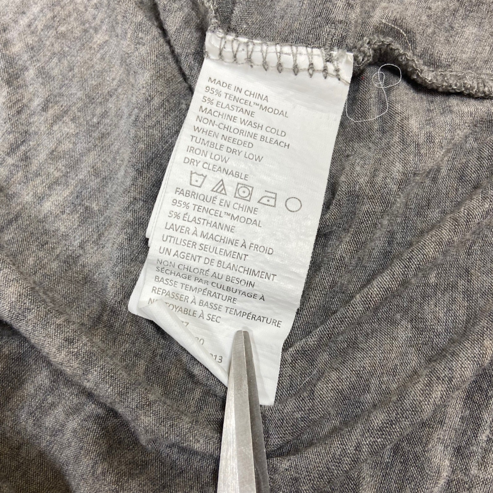 prAna Womens Medium Gray Open Front Cardigan Tencel Modal Dolman Pockets Wrap