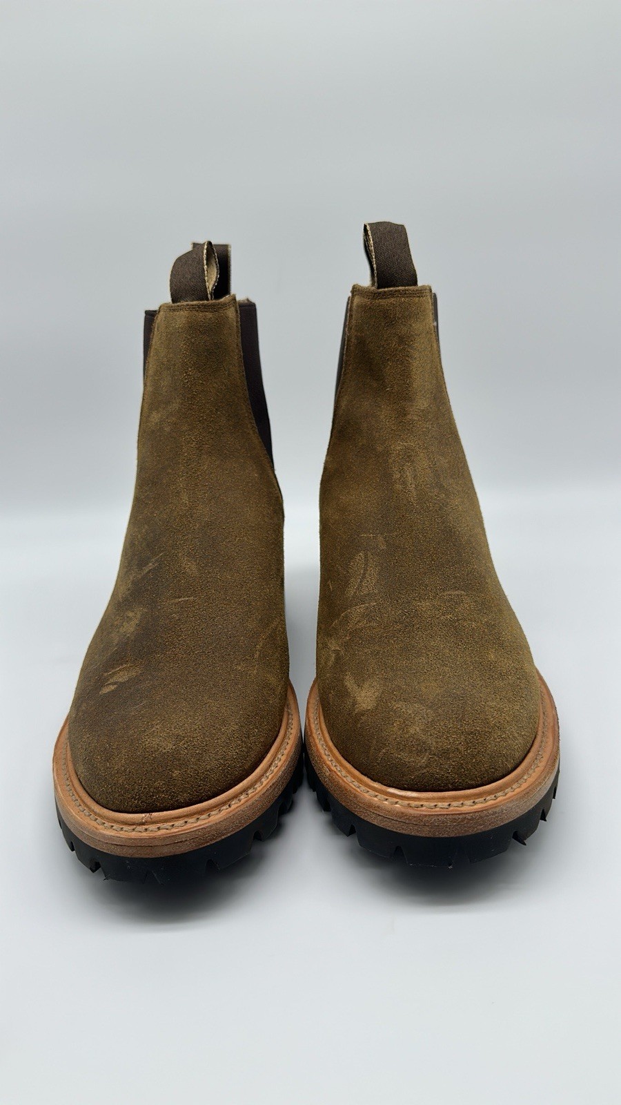 Taylor Stitch L.E. The Ranch Boots in Golden Brown Waxed Suede Men’s Sz 10 D NEW