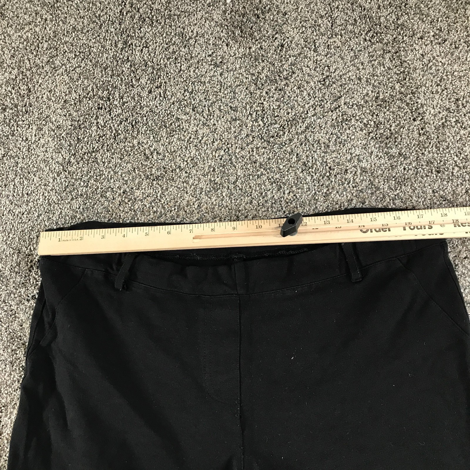 Betabrand Dress Pants Womens XXL Black Ponte Elastic Waist Pockets Stretch