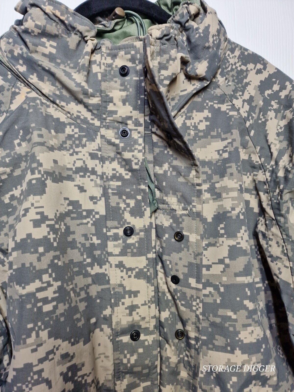 Tru-Spec Jacket Men Medium Green 100% Nylon Camo Lined Digital Camouflage Hooded