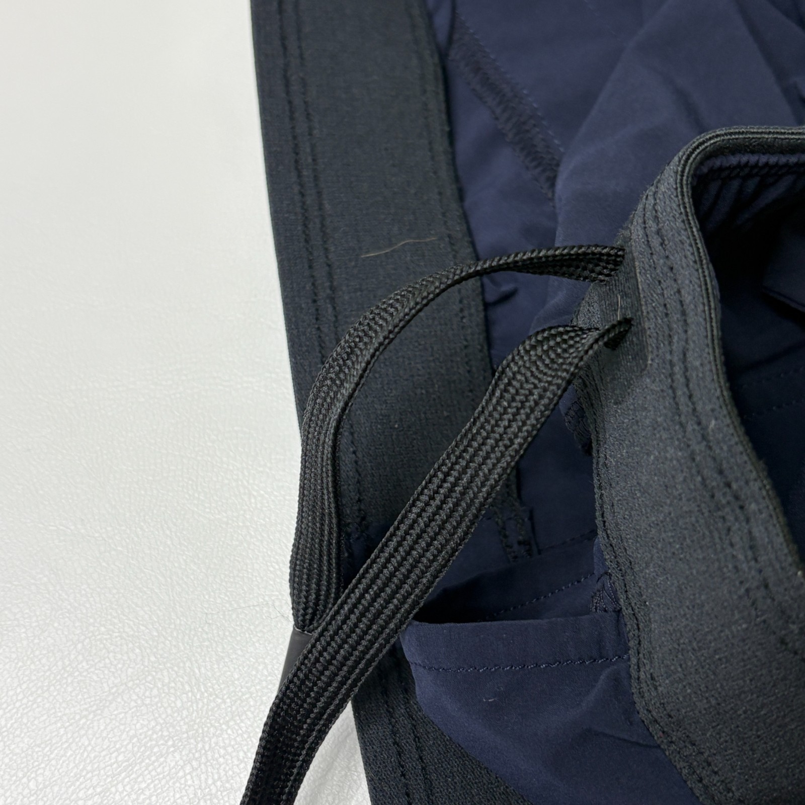 Paskho Serene Ultra Comfortable Jogger Pants Size L Tie Waist Baggy Fit Blue
