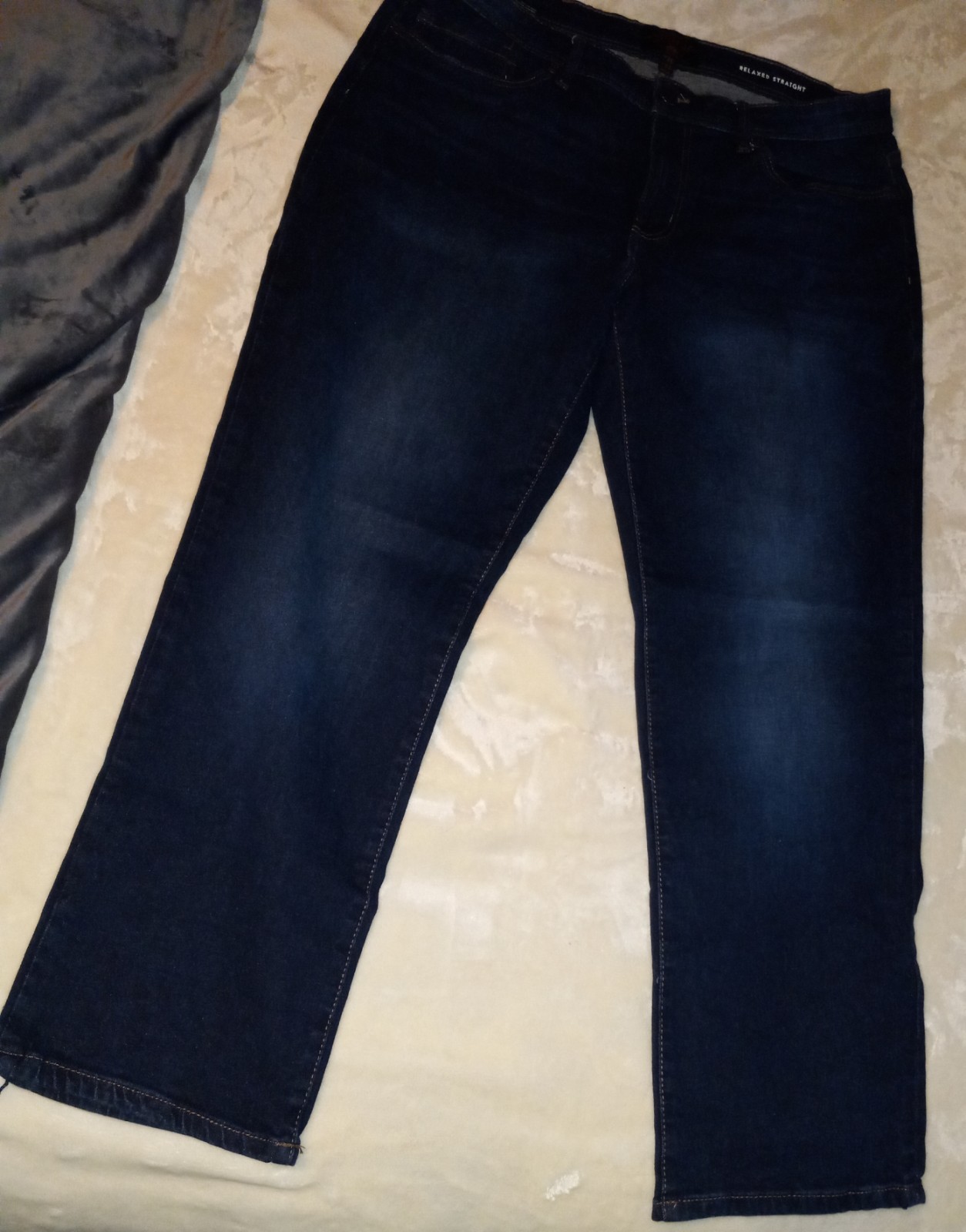 Copper And Oak Relaxed Straight Mens Jeans Blue Sz 36/30 (((35/28)))=ACTUAL SIZE