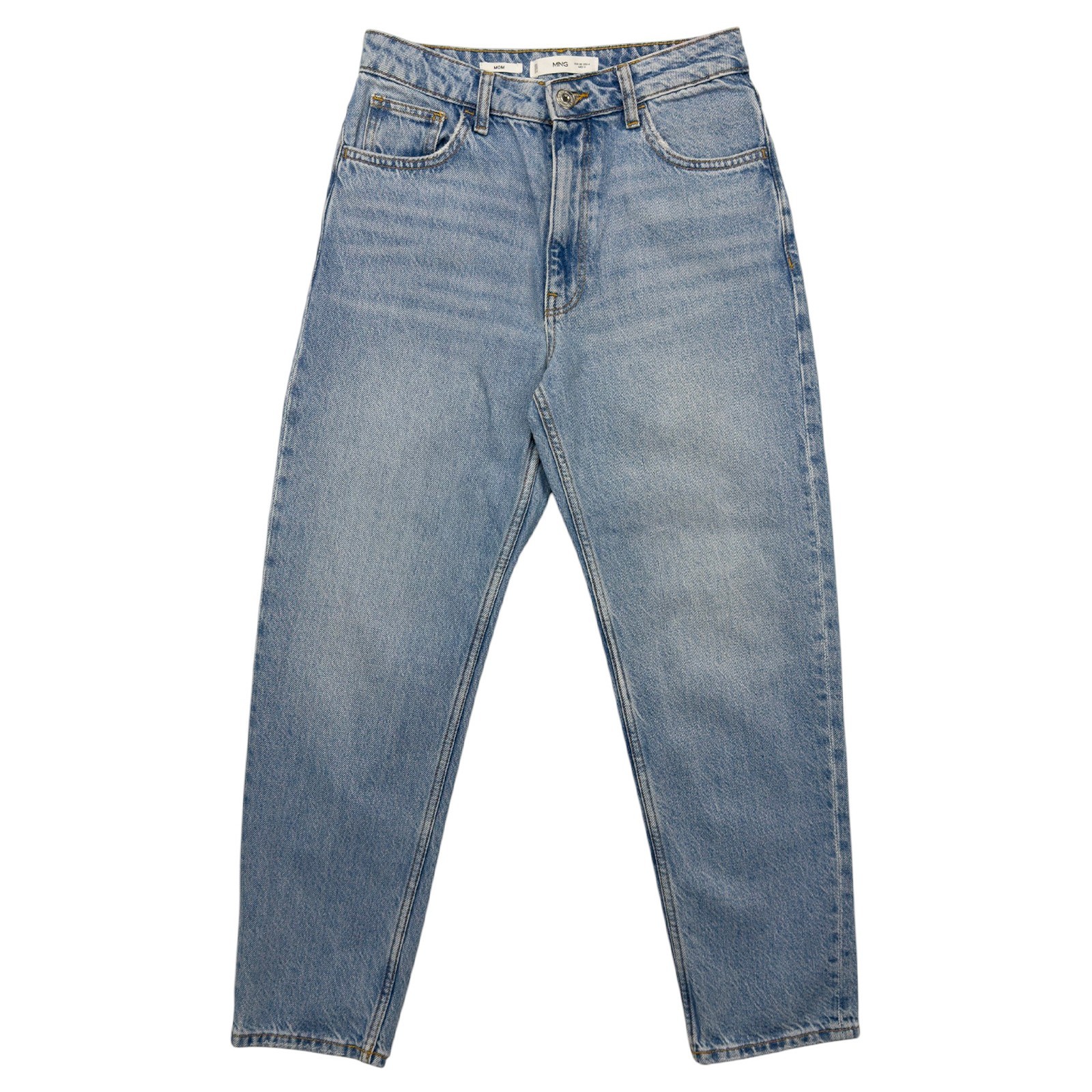 Mango Newmom Comfort High Rise Jeans Womens Size 4 Medium Blue 27011242
