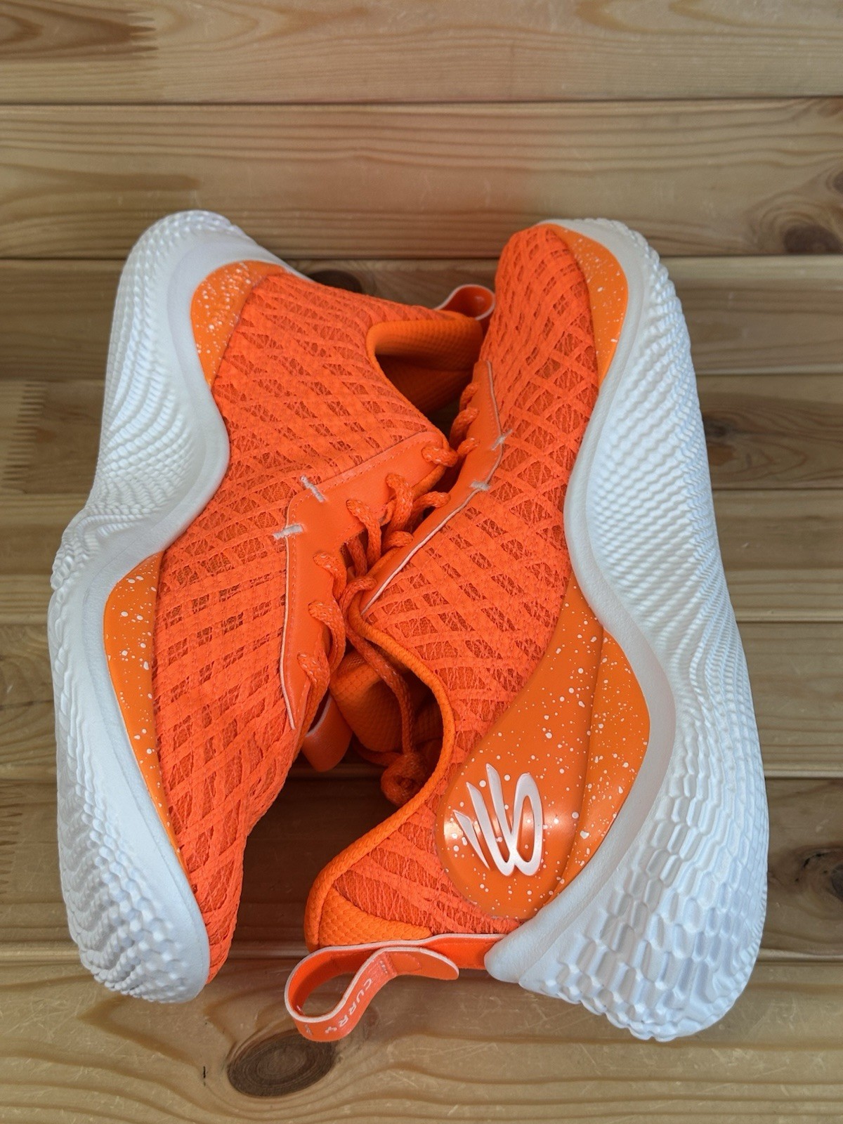 Size 12.5 – Under Armour Curry Flow 10 Team Orange Bang Bright 3026624-800