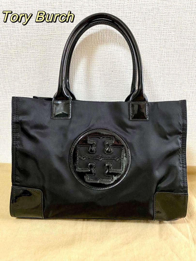 TORY BURCH Tote Bag Nylon Patent Tote Bag