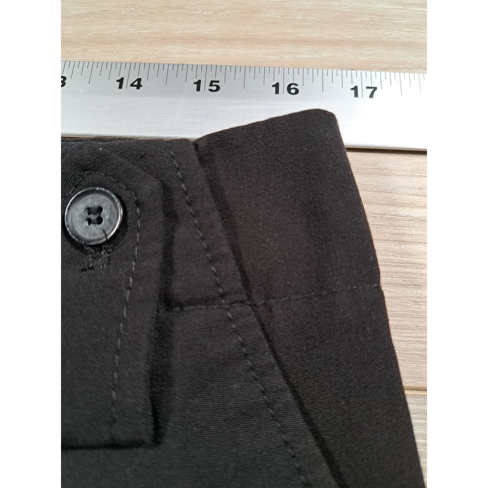 The Limited Drew Fit Black Dress Shorts Cuffed Mid Rise Career Size 8