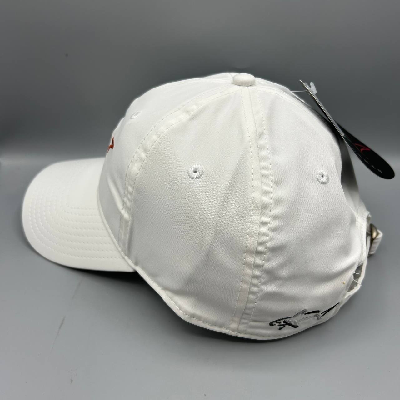 Greg Norman Golf Hat Men White Embroidered Strap Back Cap New