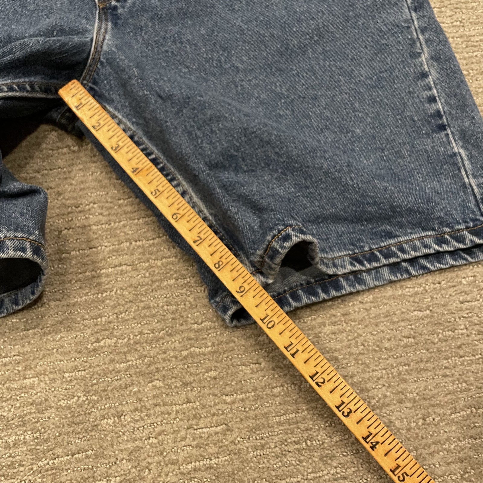 Vintage Levis 505 Shorts Mens 42 Denim Jean USA 90s USA Grunge Hip Hop Deadstock
