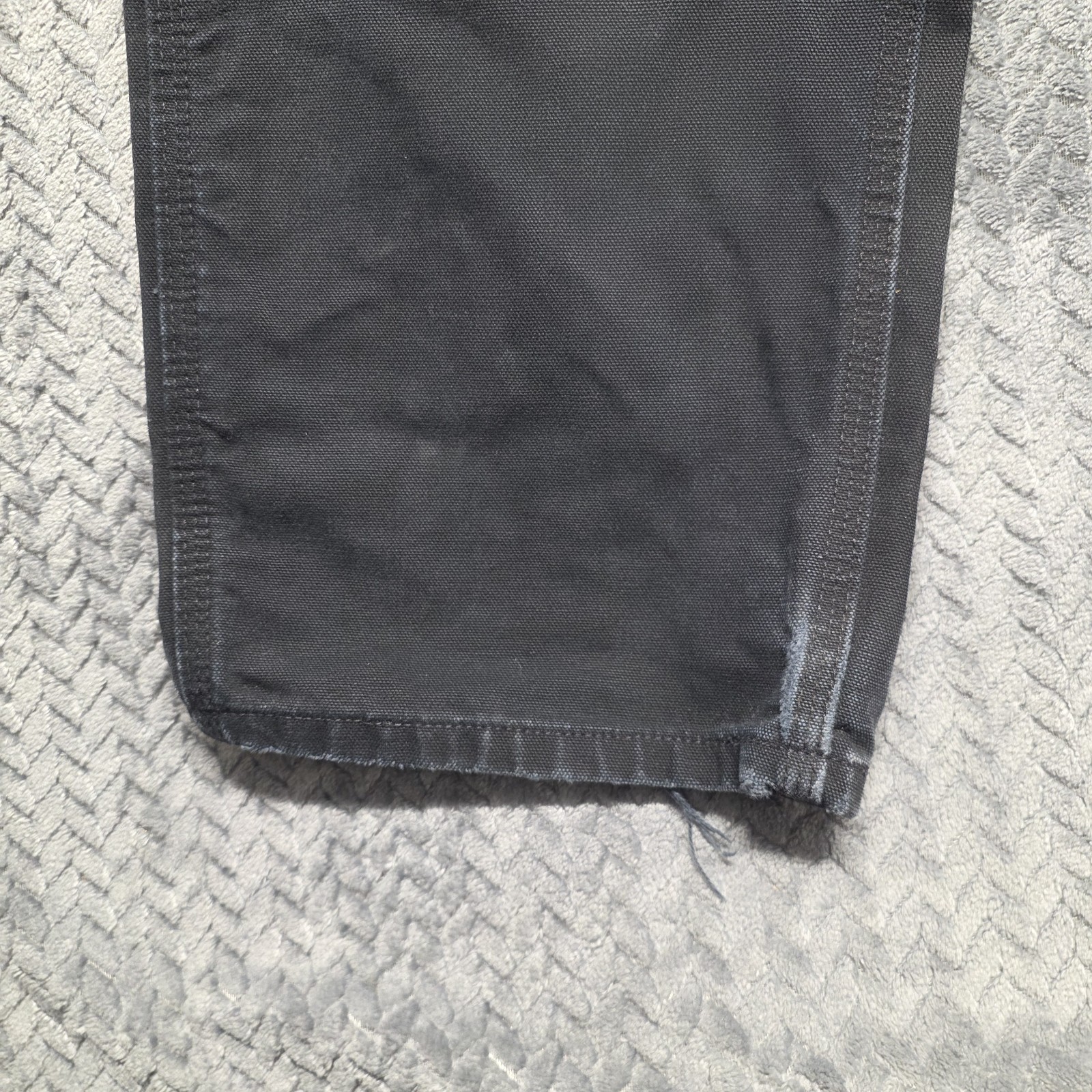 Vintage Carhartt Double Knee Black Carpenter Pants 32×31 Distressed Made In USA