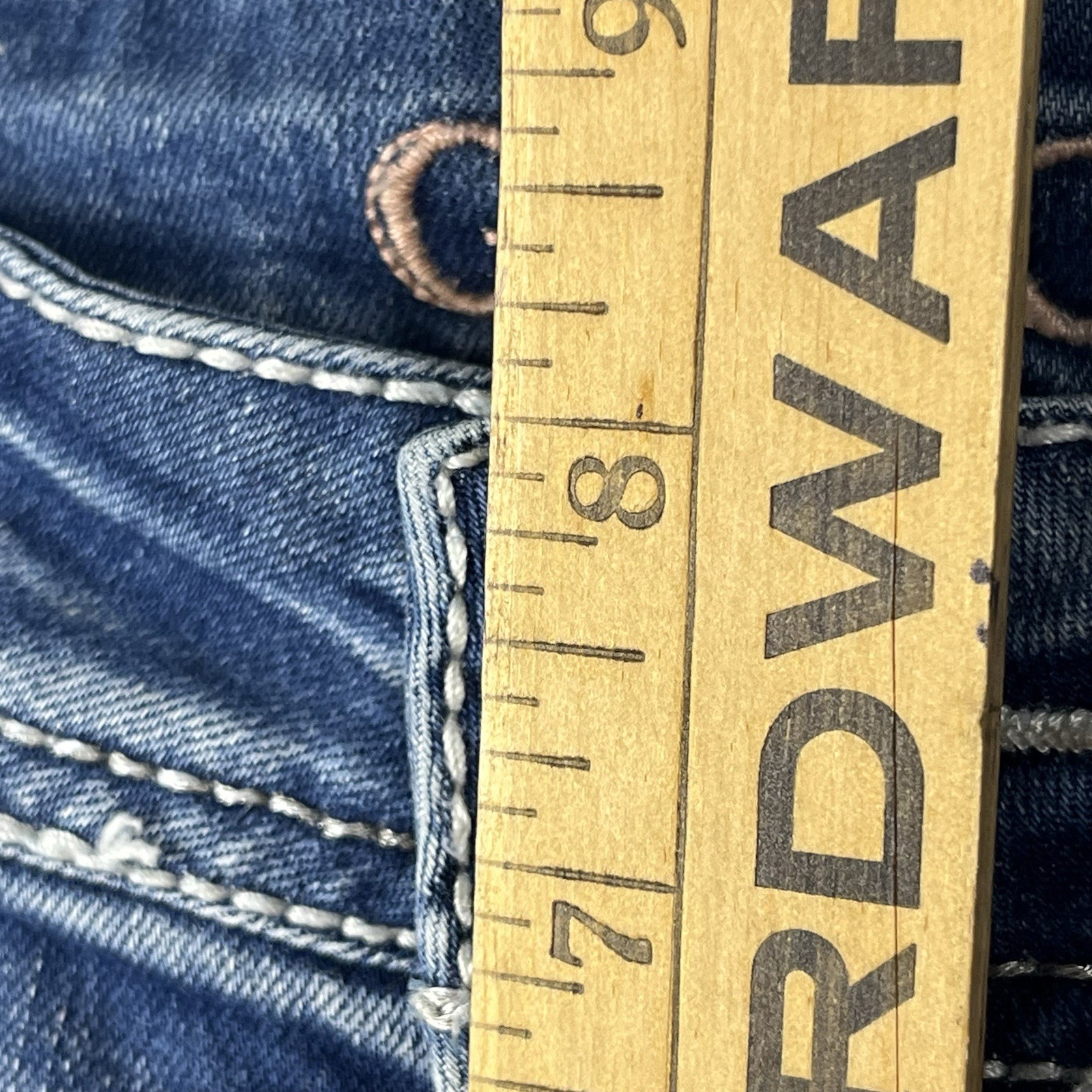 Grace in LA Womens 29 Embellished Jeans Bootcut Dreamcatcher Feathers Rhinestone