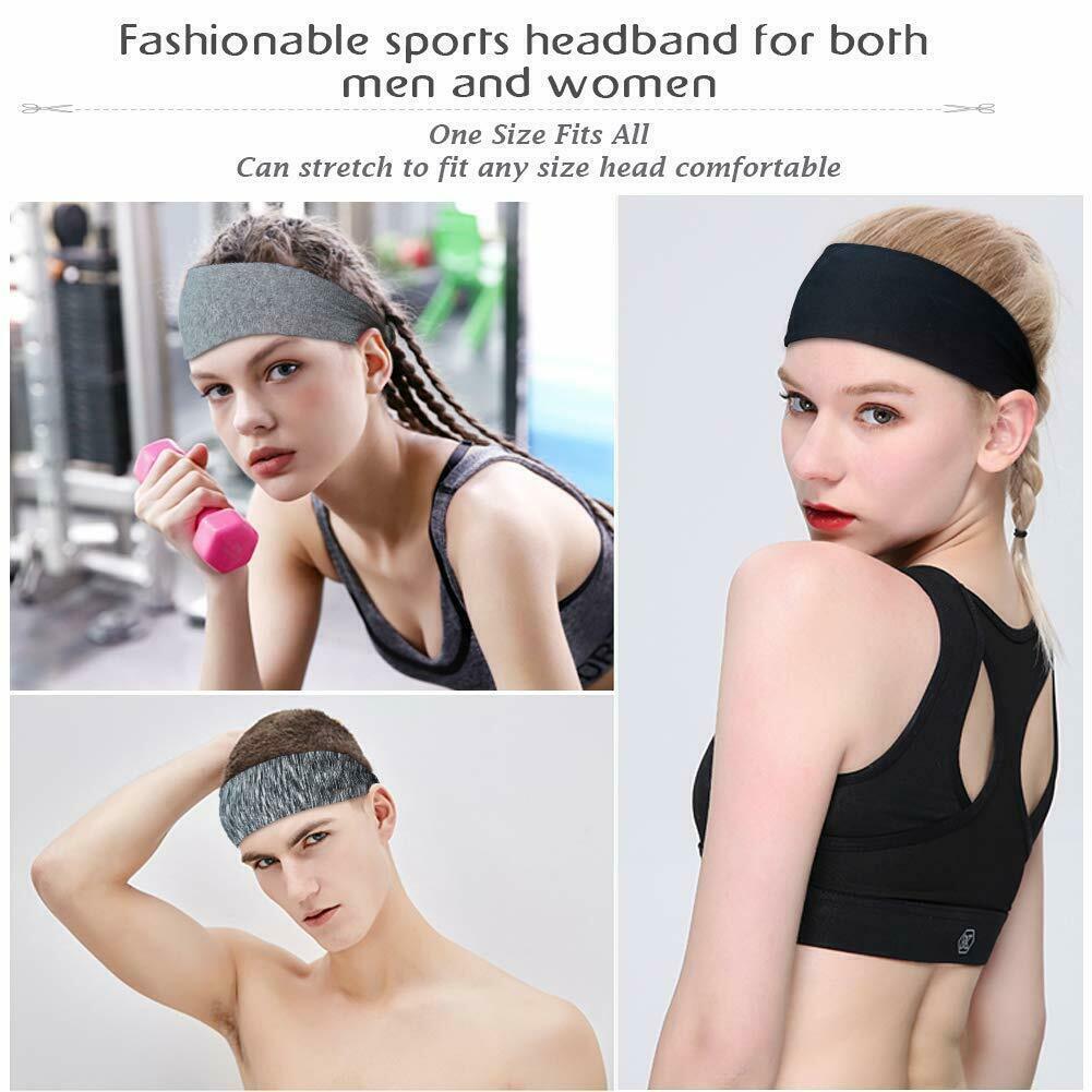 Sports Headband Fitness Sweat Bandage Hairband Tennis Yoga Absorb Sweat Headband