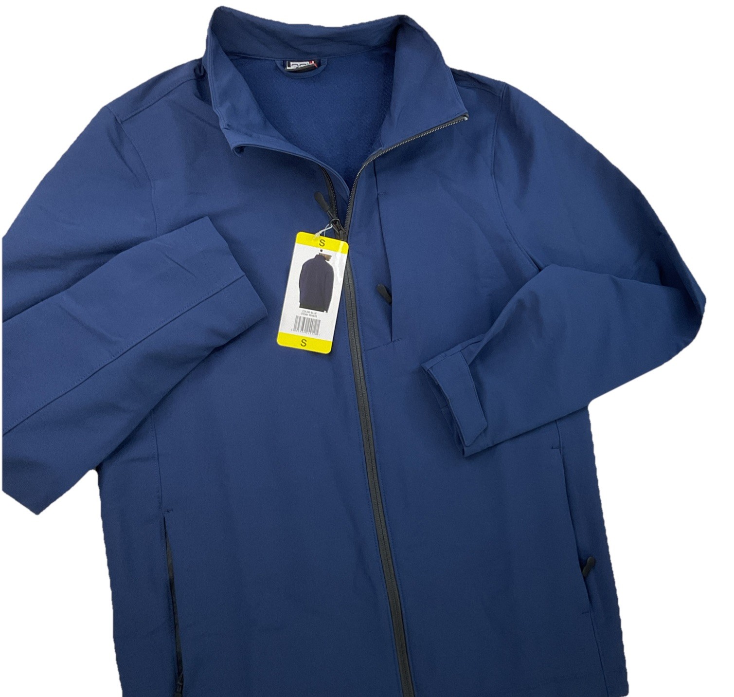 32 Degrees Heat Jacket Men Sz S Softshell Full Zip Blue Minimalist Casual Coat