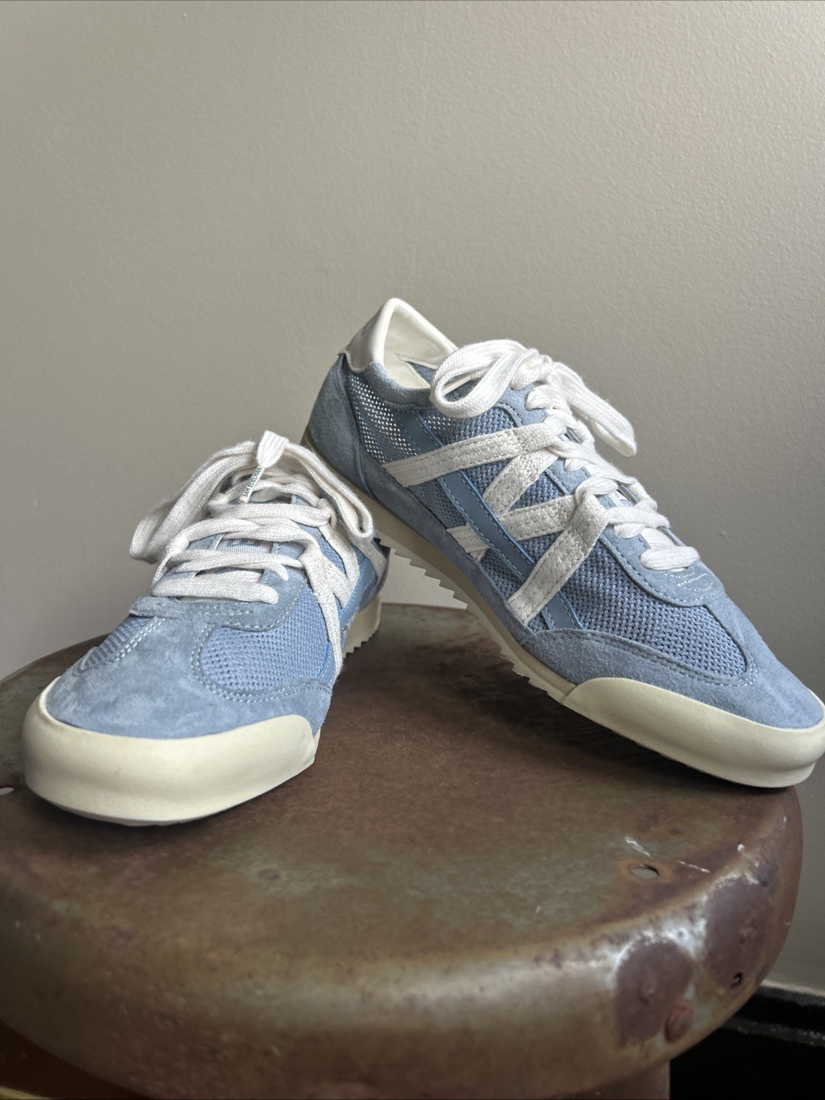 Sam Edelman Mesh And Suede Sneakers In Dusty Blue. Size 8 Never Been Worn