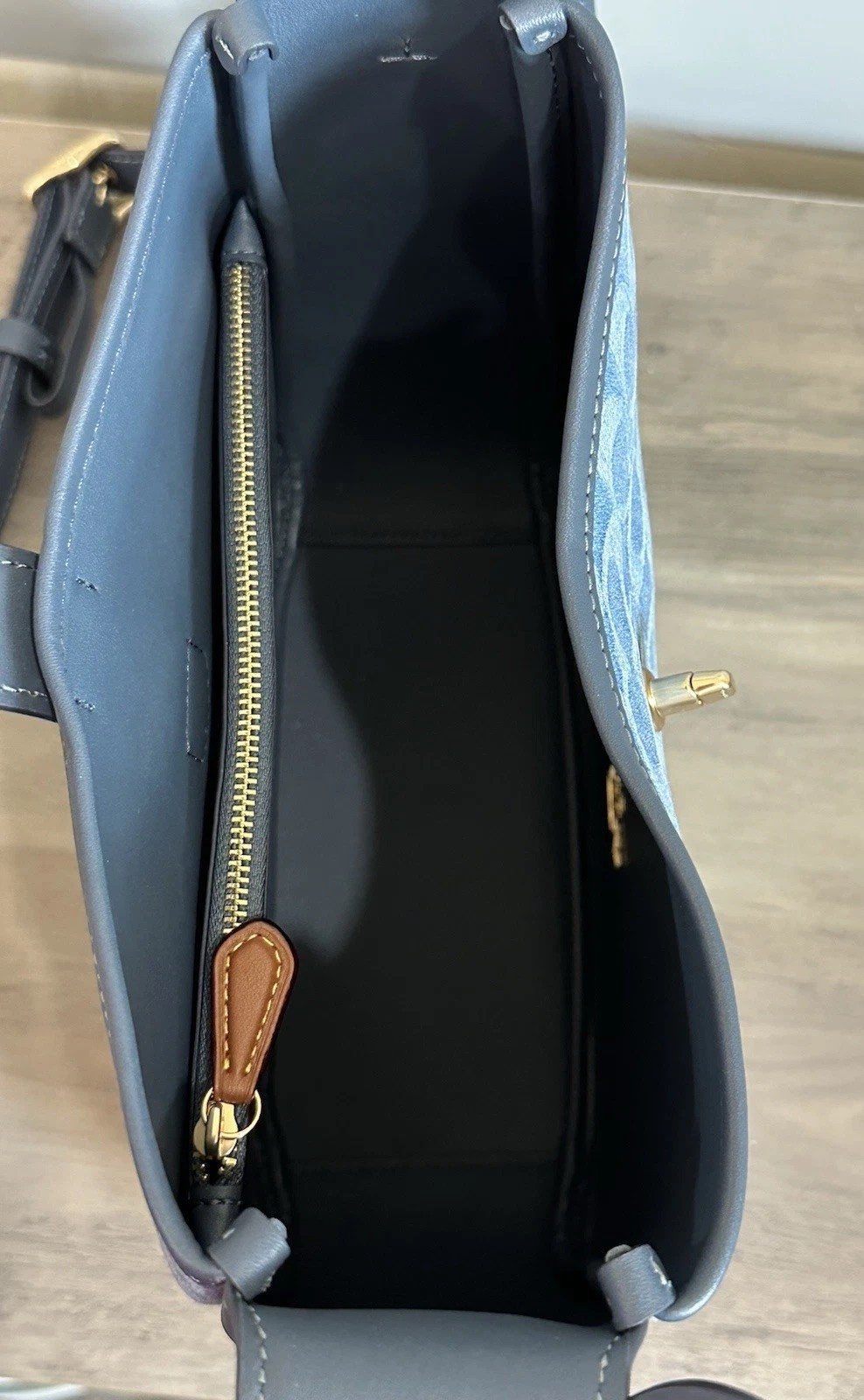 COACH Hadley Convertible Crossbody Shoulder Bag Signature Denim CDB98 Indigo NWT