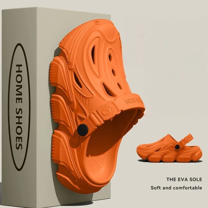 Men’s EVA Clogs Mecha Style Thick Sole Soft Indoor Outdoor Casual Beach Sandals