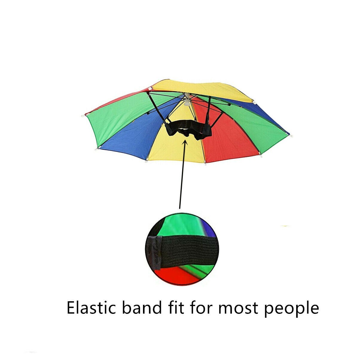 3x Outdoor Foldable Sun Umbrella Hat Golf Fishing Camping Headwear Cap Head Hat