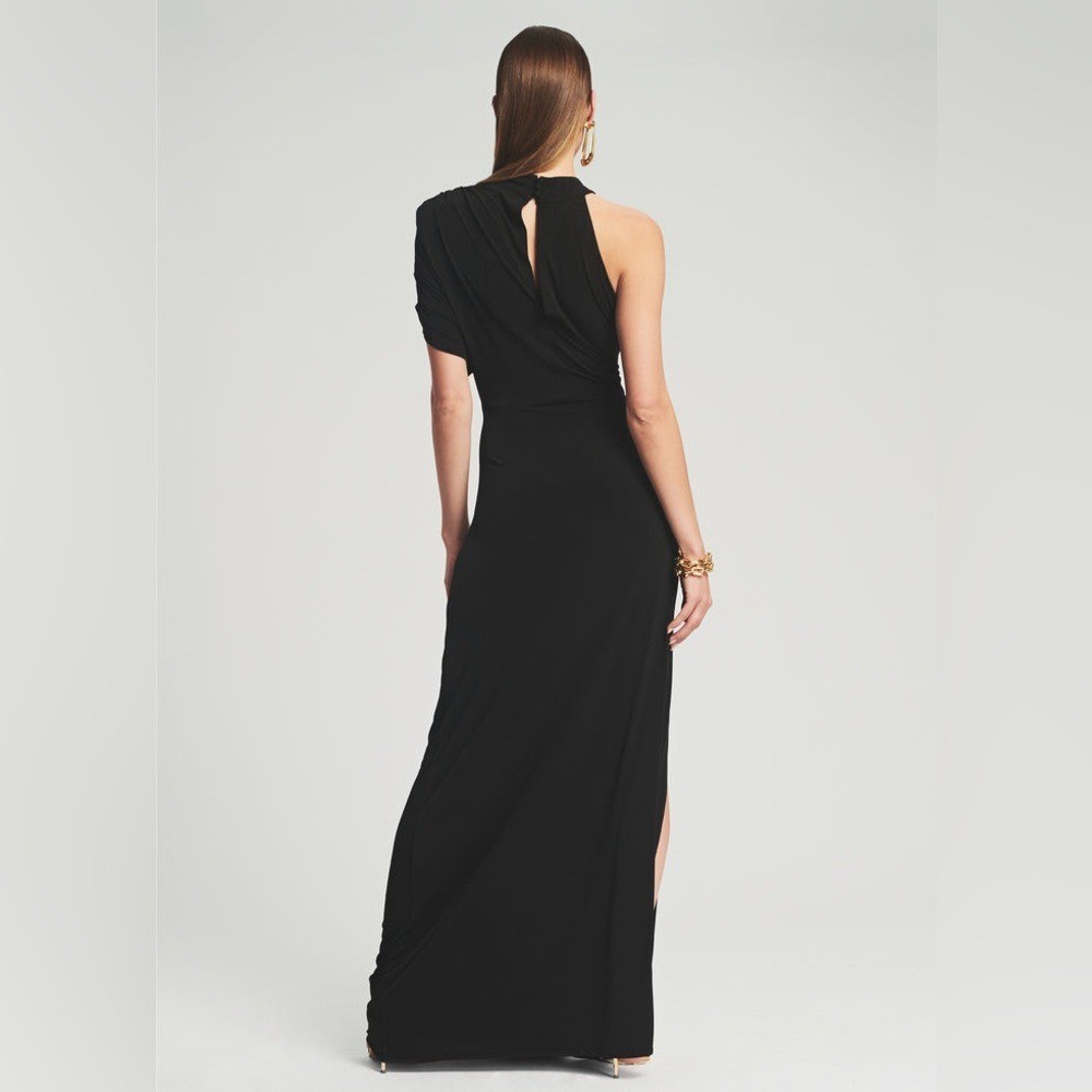NWT Retrofete Dana Dress XS Black Floor Length