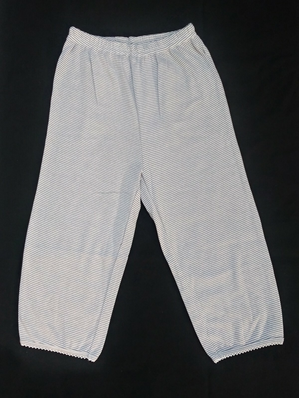 New Wheat Danish Design Girls Pyjama Set Size 6 Gray Stripe 100% Cotton