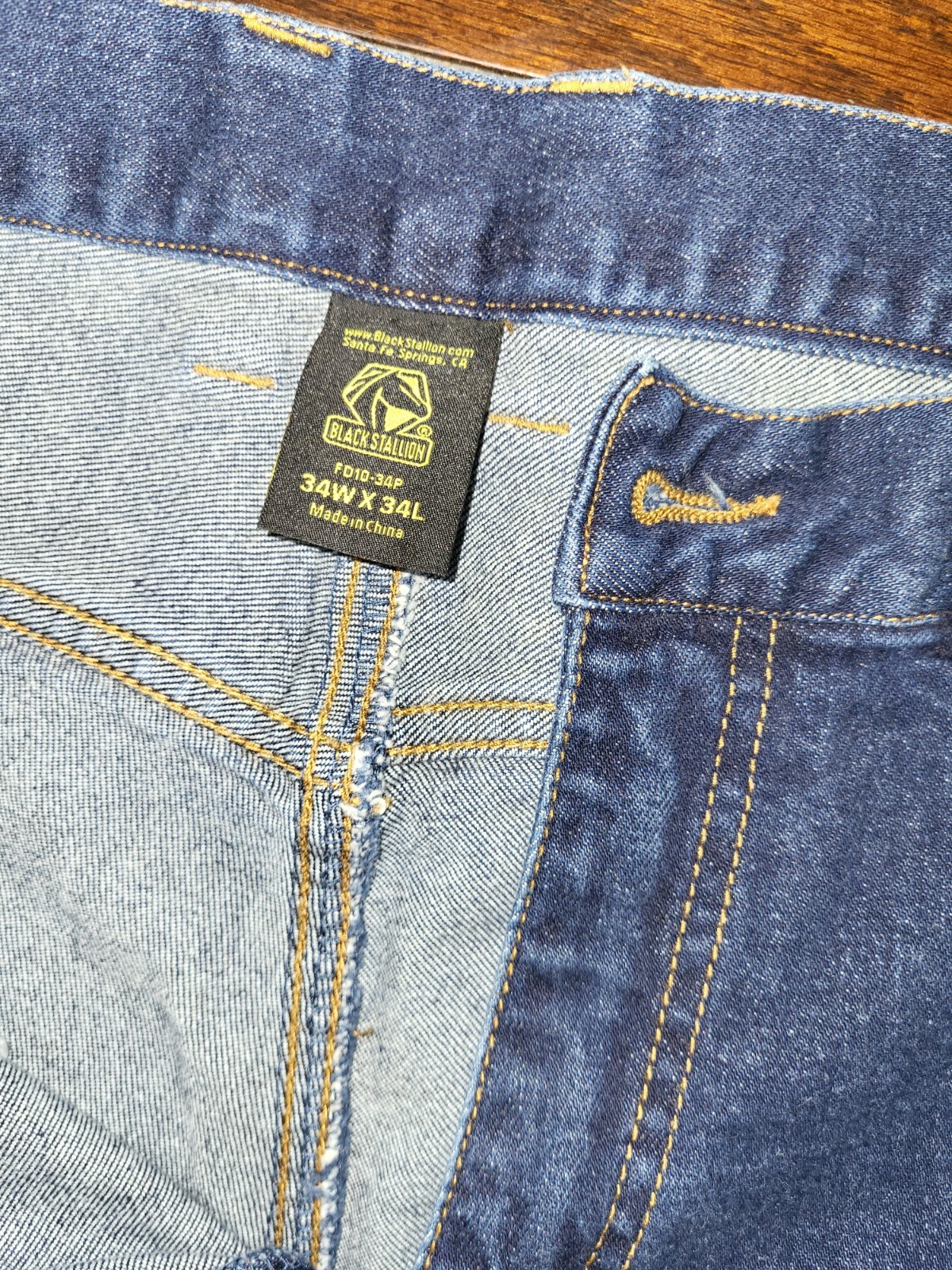 Black Stallion FR Jeans 34×34 Flame Resistant Stretch Denim Work Pants FD10-34P