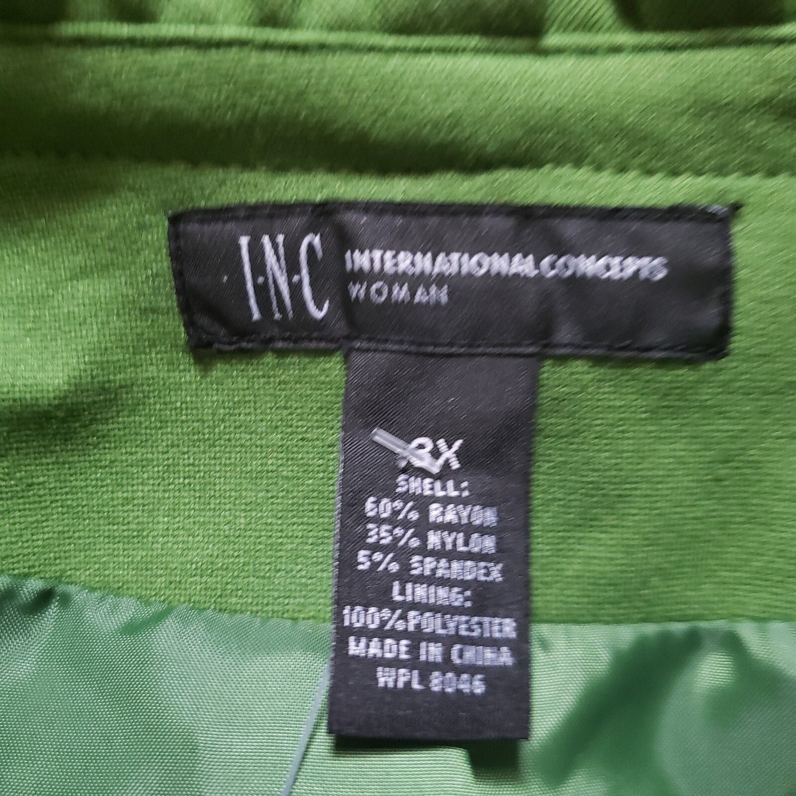 I.N.C International Concept -Green Plus Size Jacket Ruffle – Trim size 3X