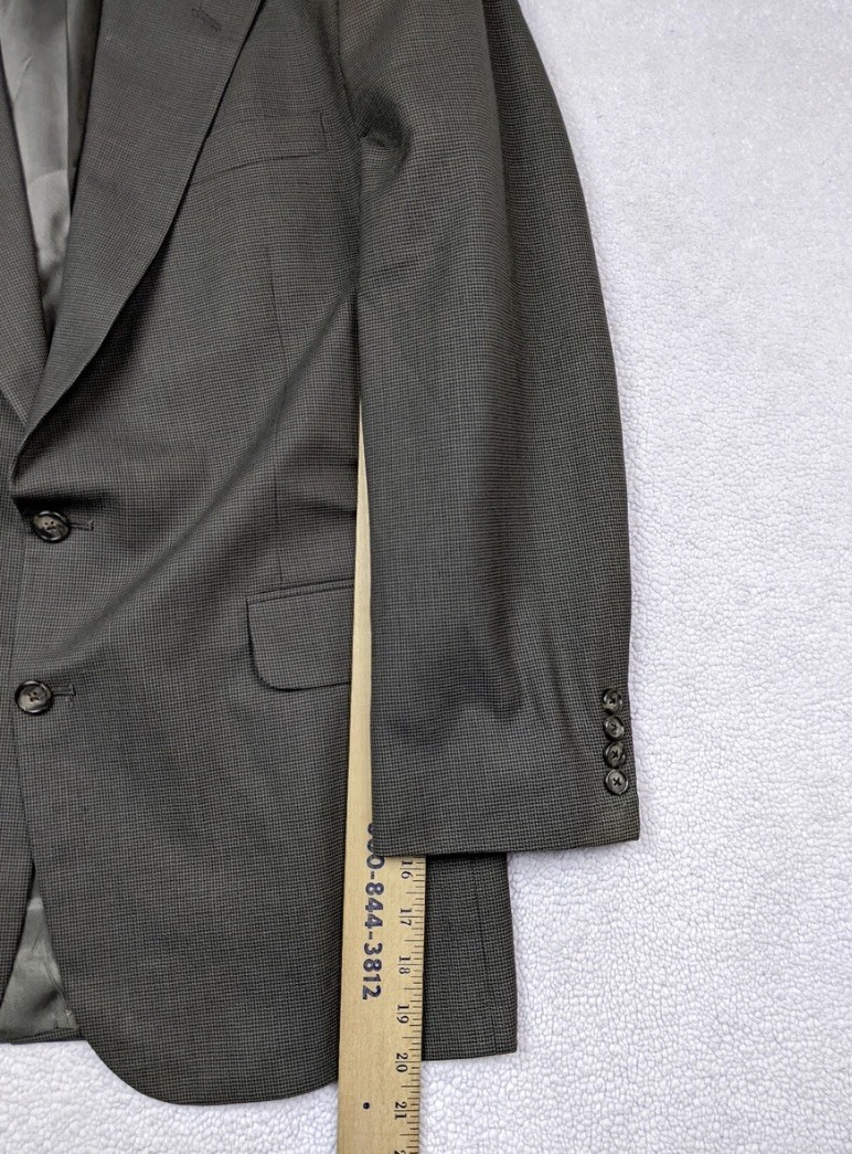 Tom James Mens 44R Jacket Gray Houndstooth Blazer Sport Coat USA Union