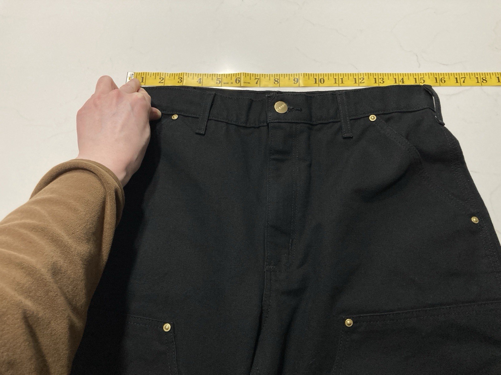 Carhartt B01 BLK Double Knee Work Pants Mens 32×32 (Fits 31×31) Loose Fit