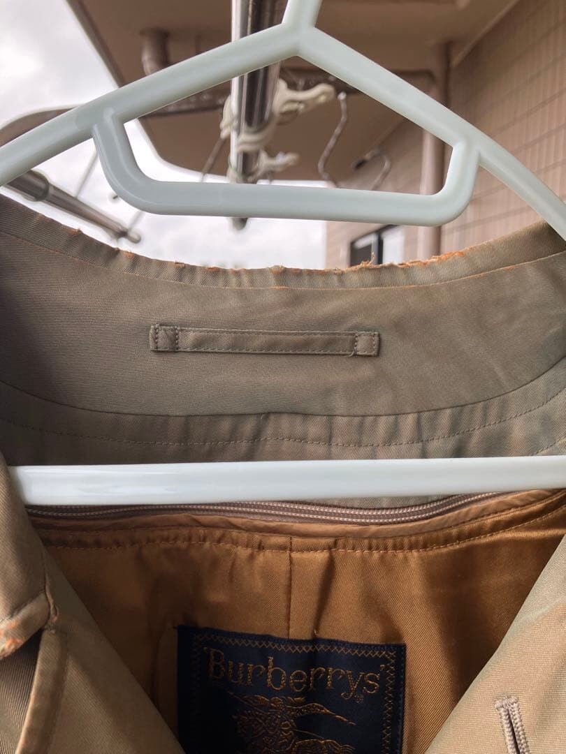 Burberrys Beige Soutien Collar Coat Mens M Nova Check Lined 110cm Chest Auth