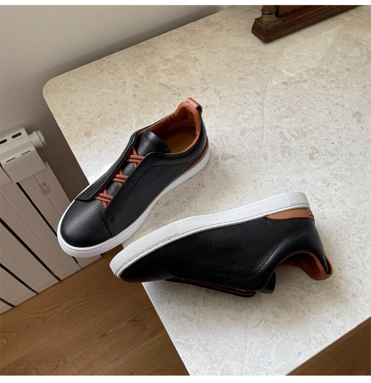Men’s leather breathable sneakers Size 39-46
