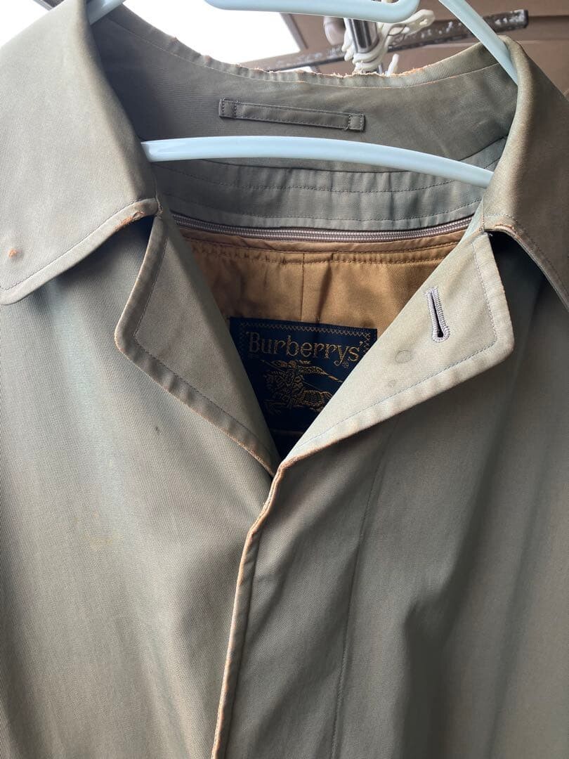 Burberrys Beige Soutien Collar Coat Mens M Nova Check Lined 110cm Chest Auth