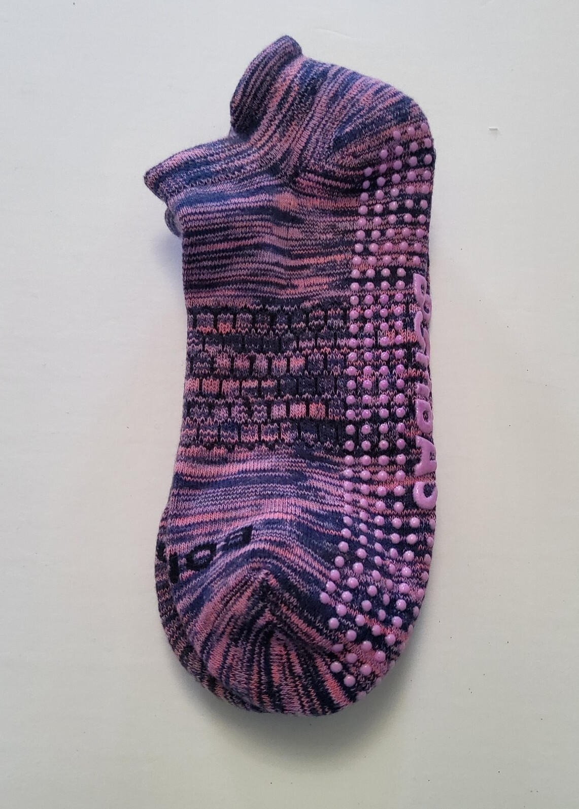 Bombas Grippers Space Dye Ankle Socks Lot Of 2 Pairs Size L