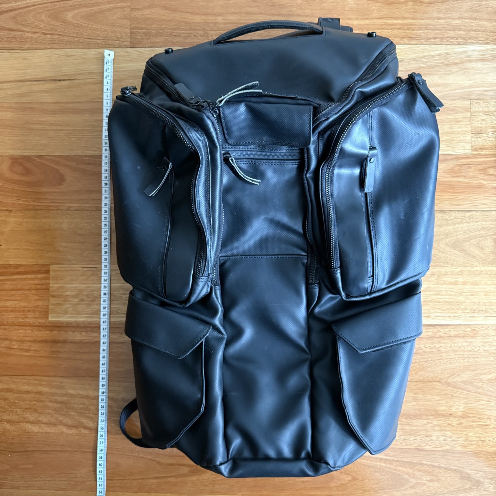 RIOKAIRYU Mavericks HEXA Black Backpack Rare Technical Laptop Commuter Daypack