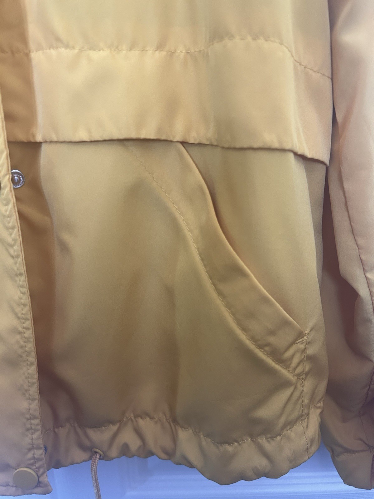 H&M Mustard Yellow Hooded Utility Jacket