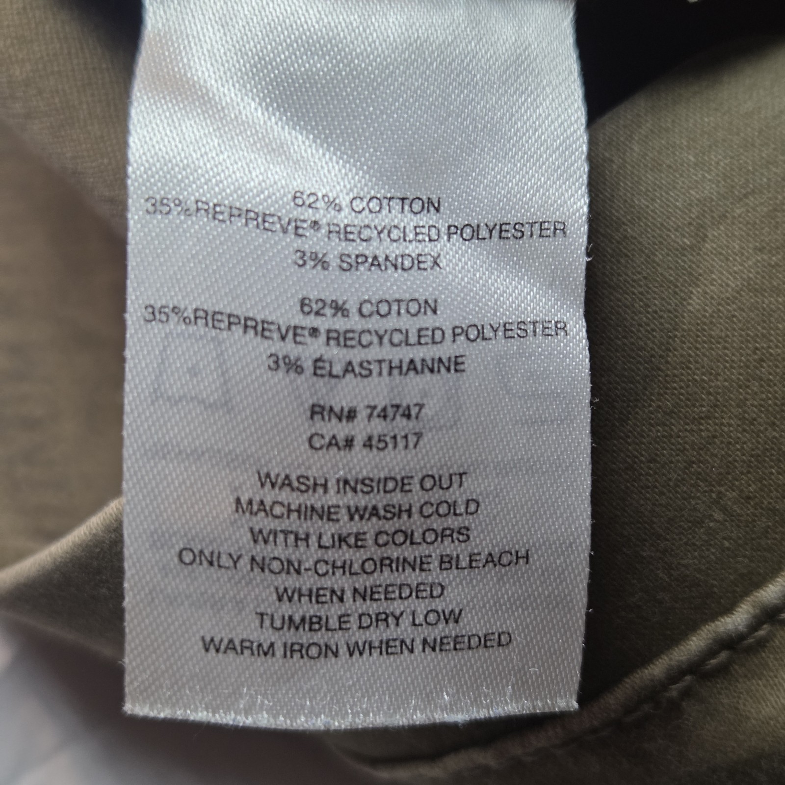 Natural Reflections Set/2 Camo Leggings Sz M Stretch