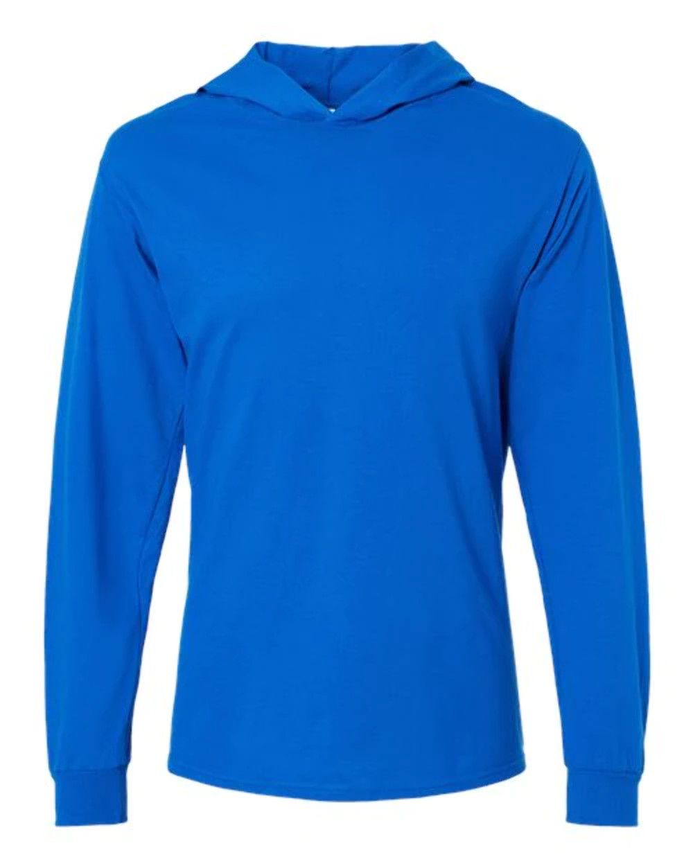 MEN HOODED T SHIRT LIGHT WEIGHT OUT DOOR WORK HOODIE LONG SLEEVE ACTIVE T-SHIRT