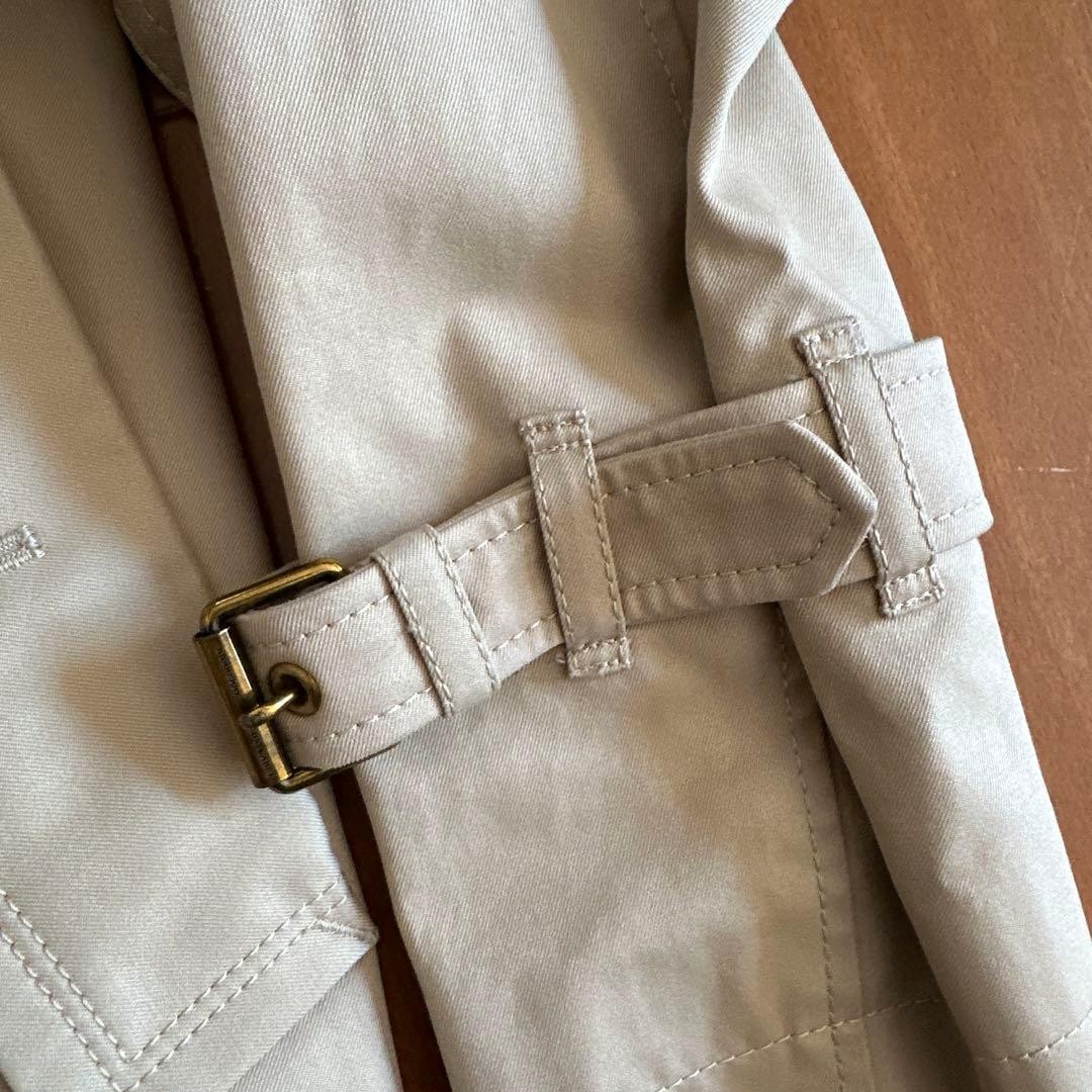 BURBERRY BLUE LABEL Beige Trench Coat Nova Check Womens Size 38