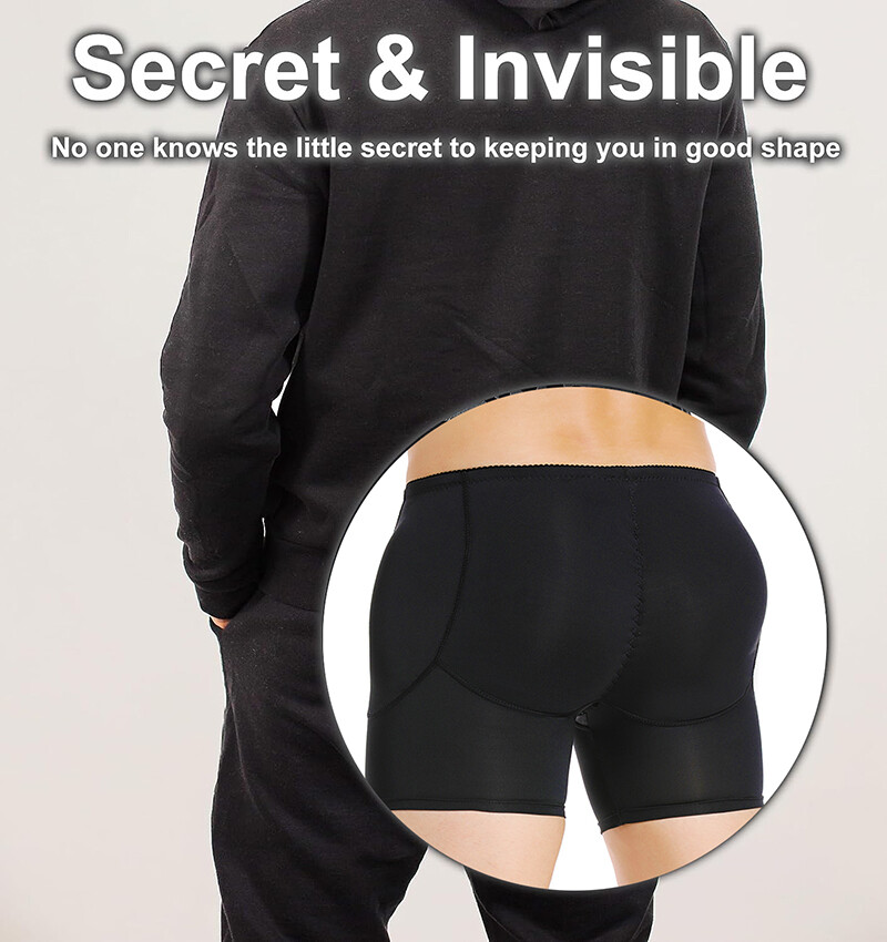 Men Butt Lifter Underwear Boxers Shorts Padded Lift Hip Enhance Pants Shapewear