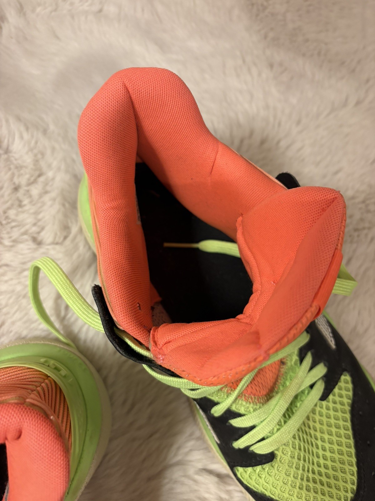 Adidas Harden Stepback Men’s Sz 12 Basketball Shoe Black Coral Neon Green EF9890