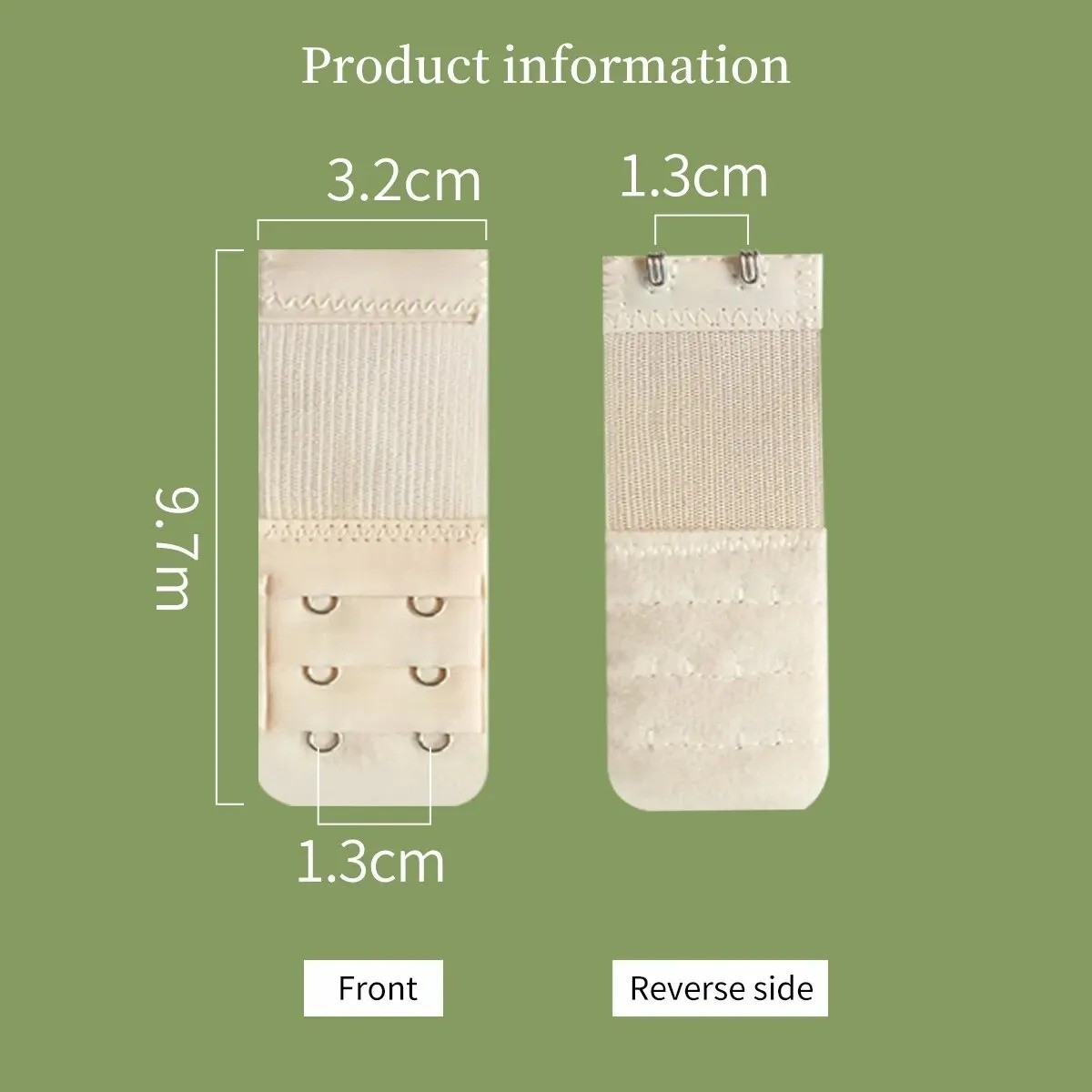 Women’s Bra Extender 3 Hook / 2 Hook Bra Extension Strap Soft & Comfortable 3pcs